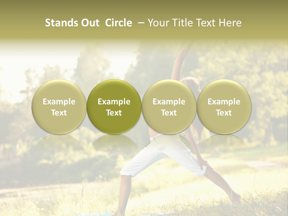 Girl Happiness Trees PowerPoint Template