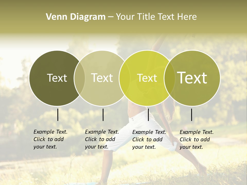 Girl Happiness Trees PowerPoint Template