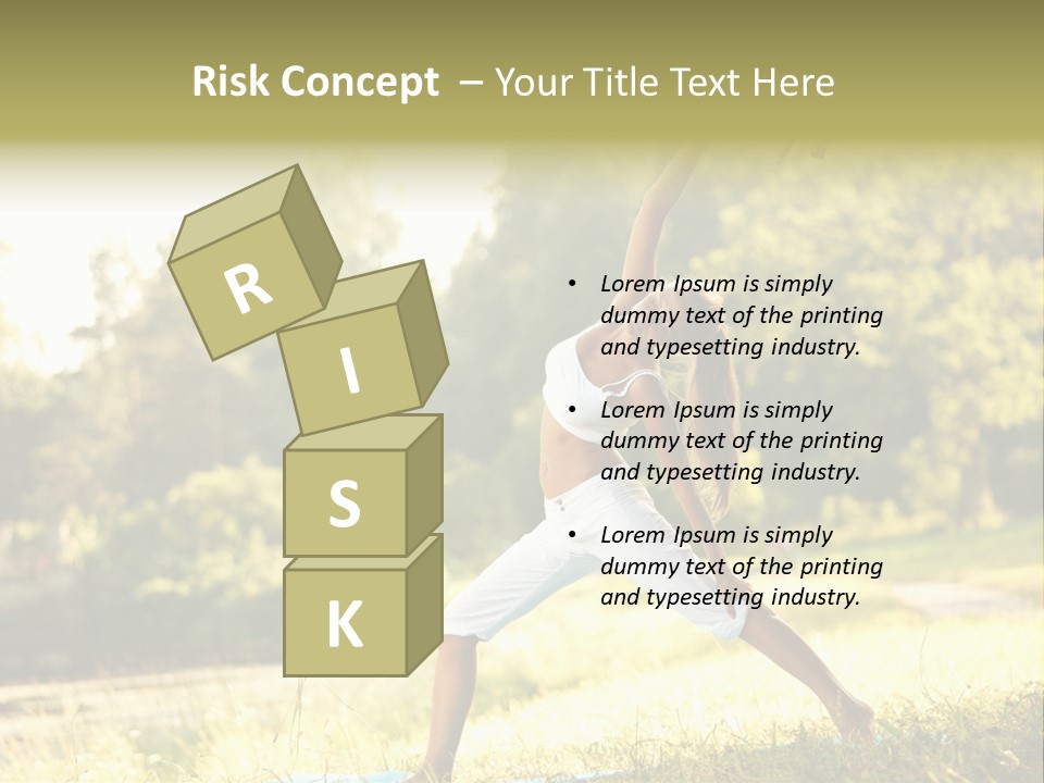 Girl Happiness Trees PowerPoint Template