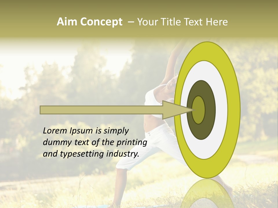 Girl Happiness Trees PowerPoint Template