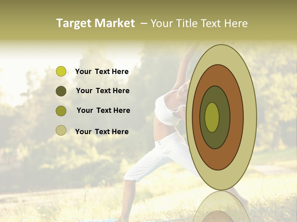 Girl Happiness Trees PowerPoint Template