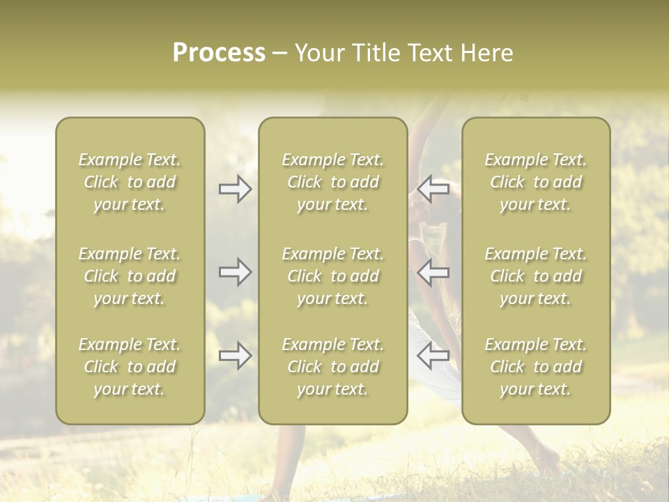 Girl Happiness Trees PowerPoint Template