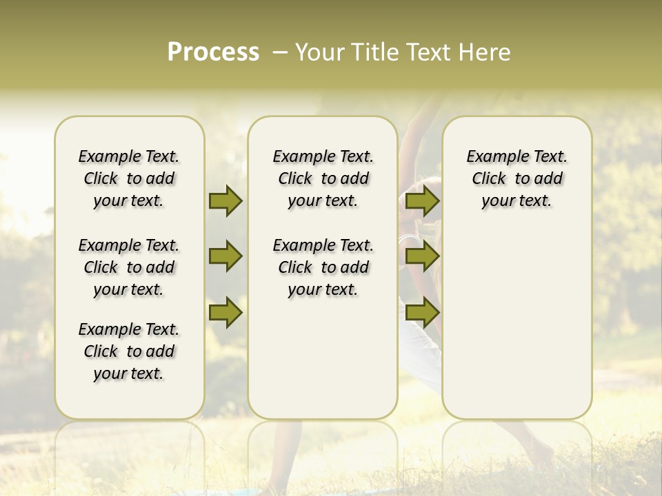 Girl Happiness Trees PowerPoint Template