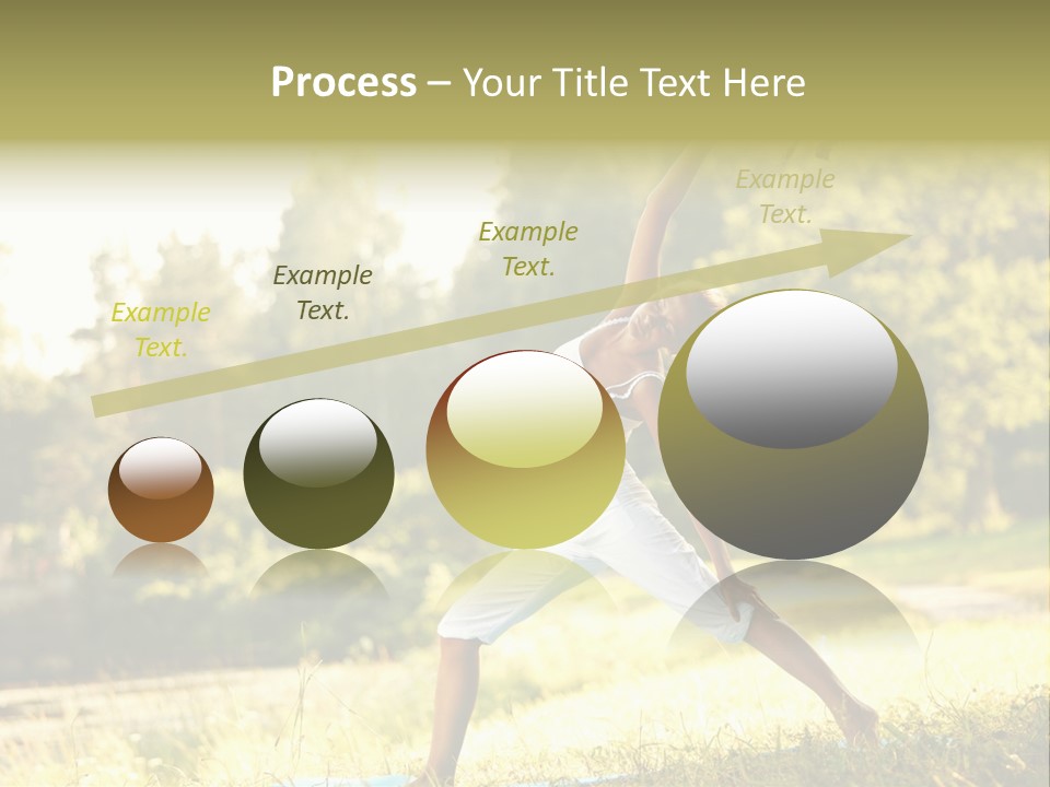 Girl Happiness Trees PowerPoint Template