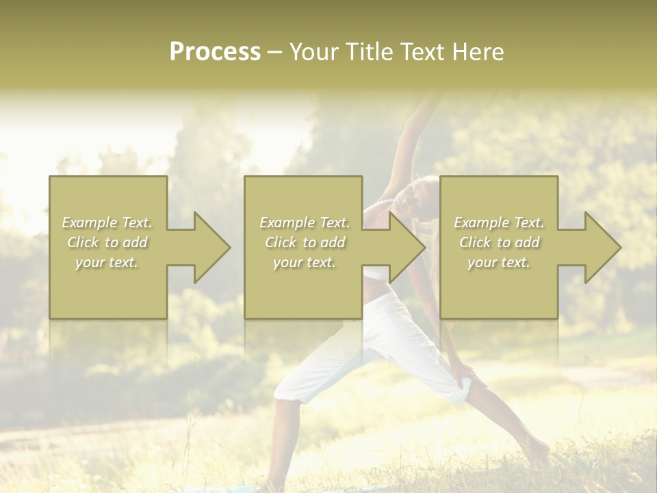 Girl Happiness Trees PowerPoint Template