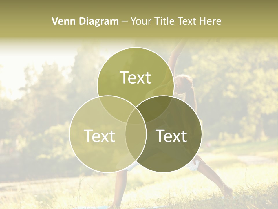 Girl Happiness Trees PowerPoint Template