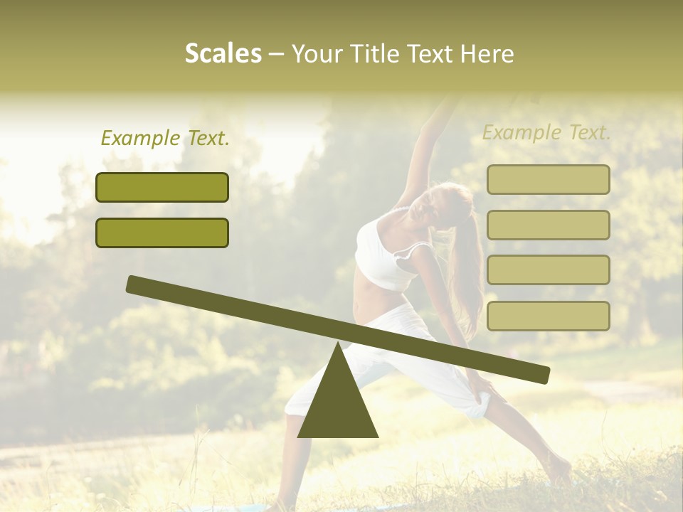 Girl Happiness Trees PowerPoint Template