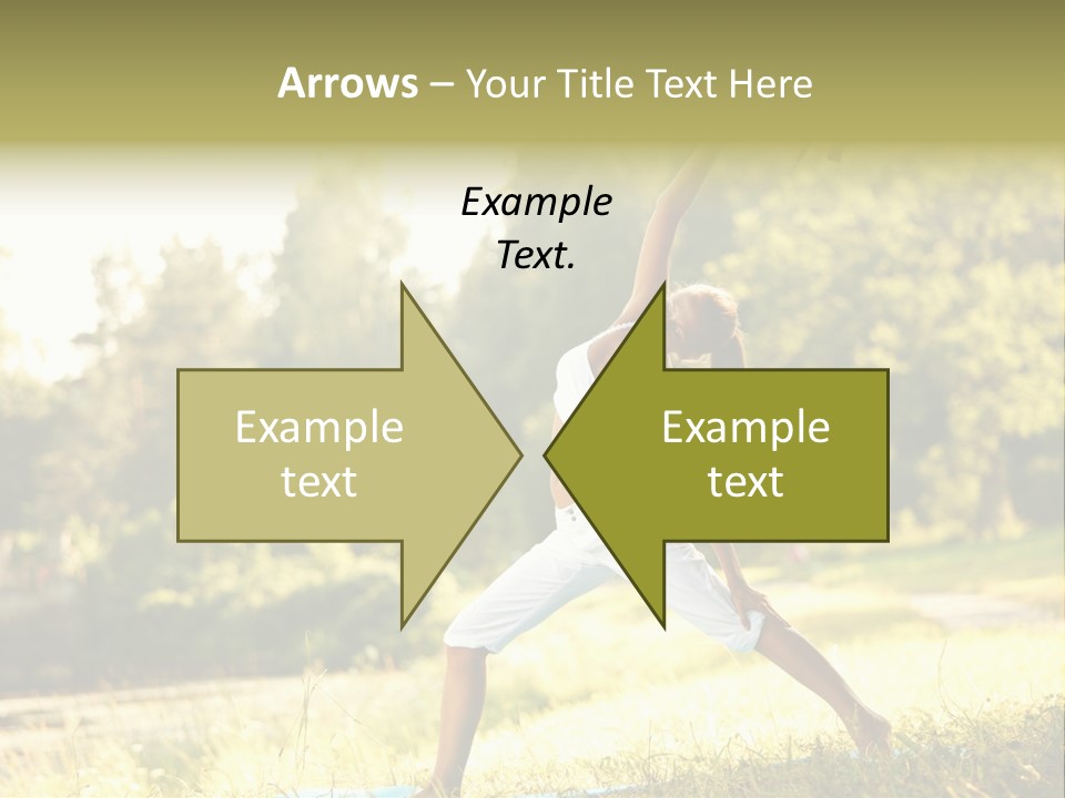 Girl Happiness Trees PowerPoint Template