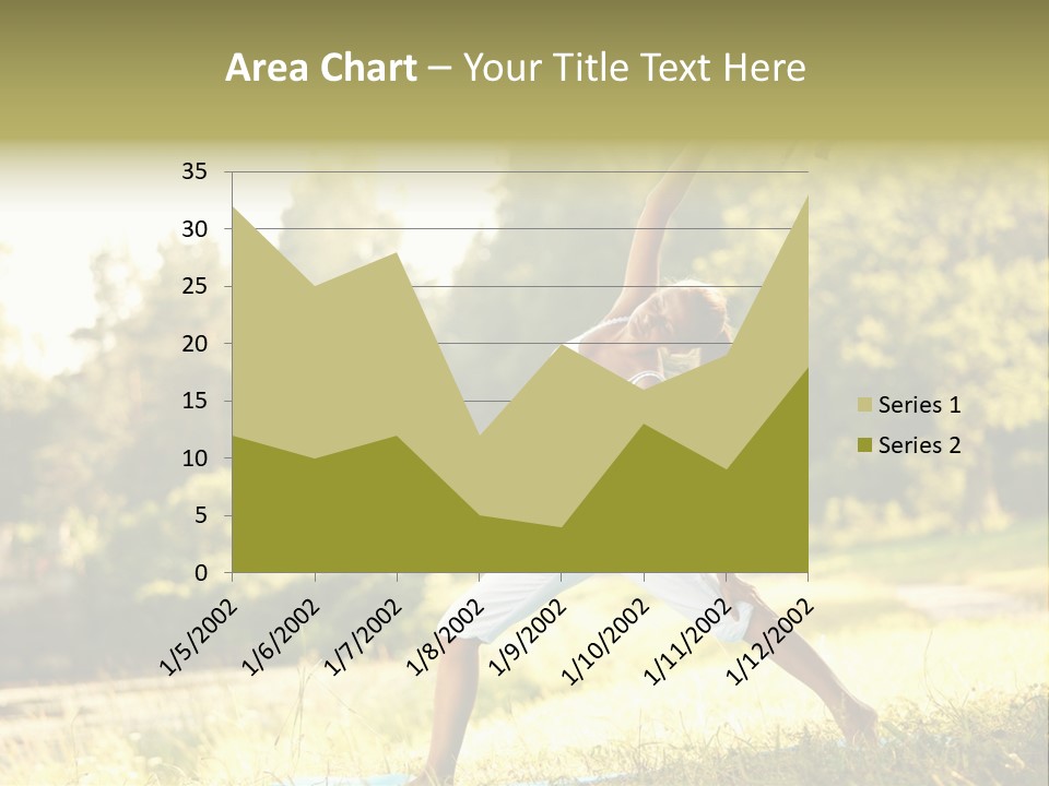 Girl Happiness Trees PowerPoint Template