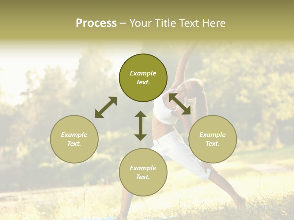 Girl Happiness Trees PowerPoint Template