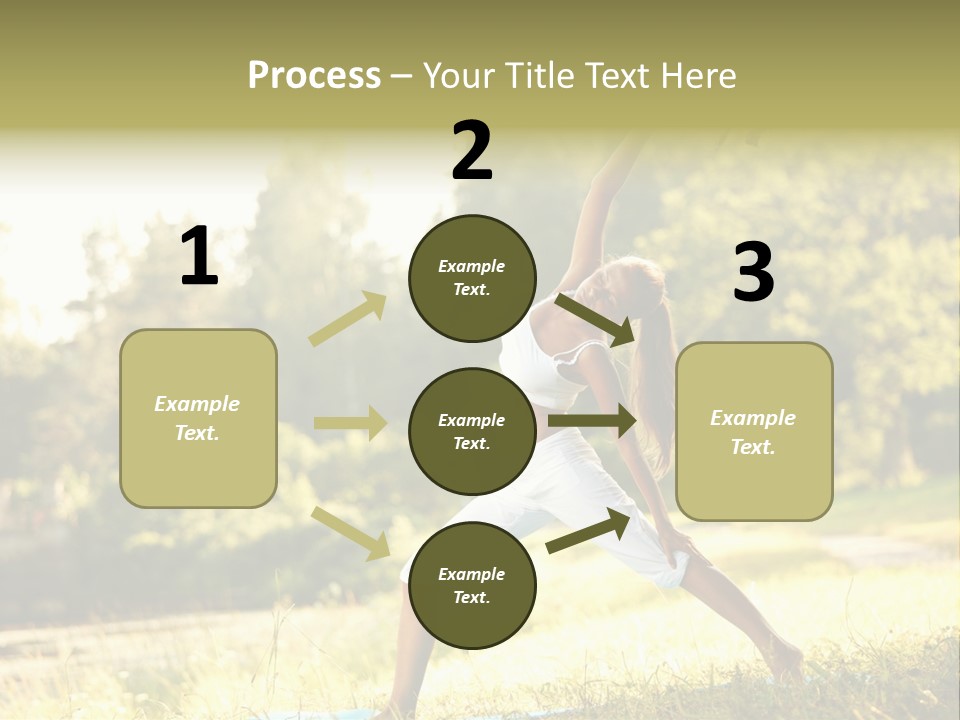 Girl Happiness Trees PowerPoint Template