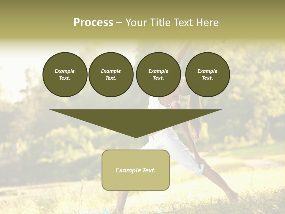 Girl Happiness Trees PowerPoint Template