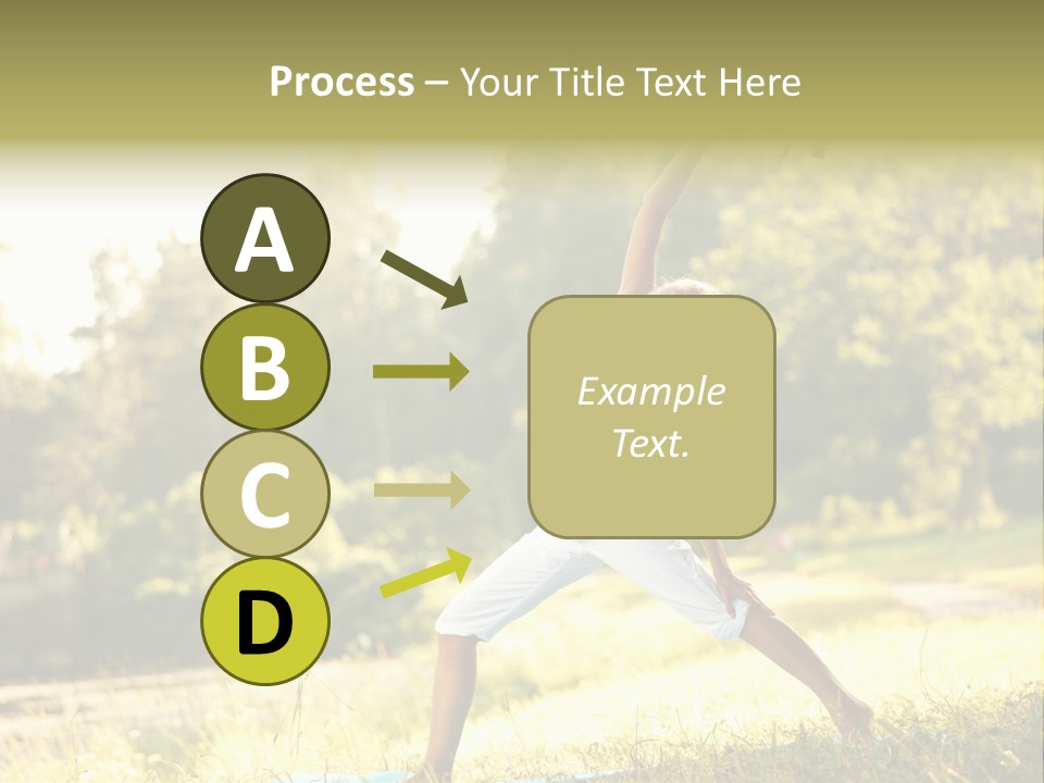 Girl Happiness Trees PowerPoint Template