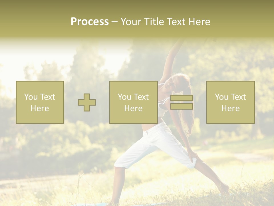 Girl Happiness Trees PowerPoint Template