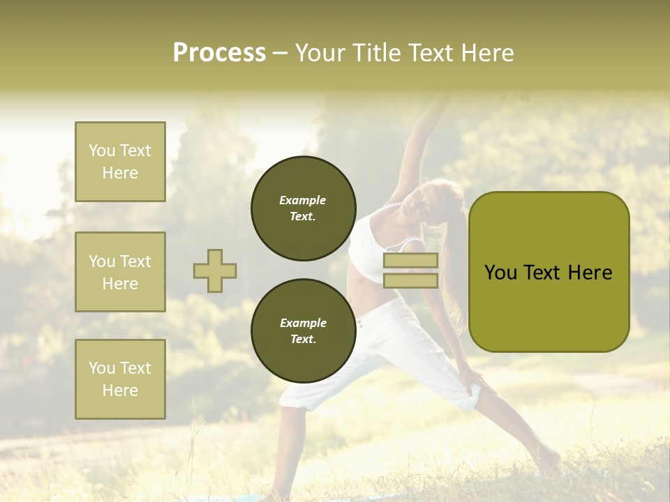 Girl Happiness Trees PowerPoint Template