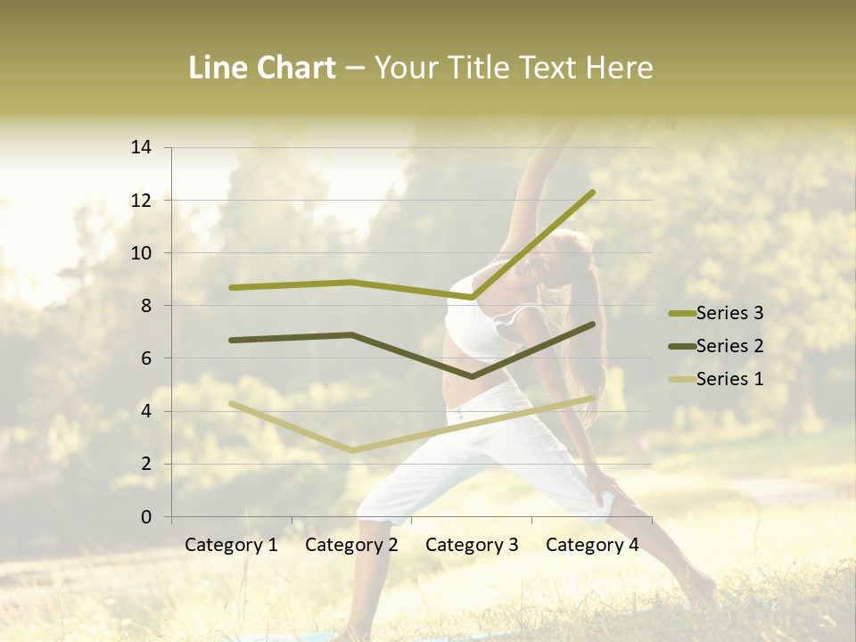 Girl Happiness Trees PowerPoint Template