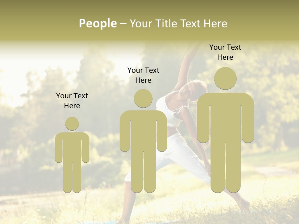 Girl Happiness Trees PowerPoint Template