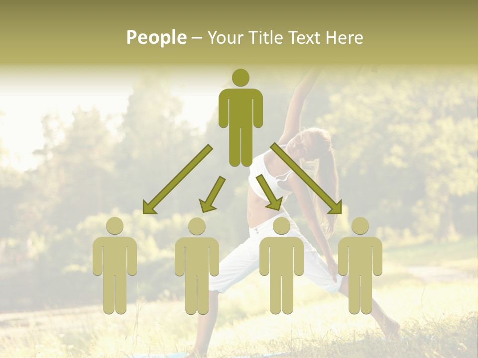 Girl Happiness Trees PowerPoint Template