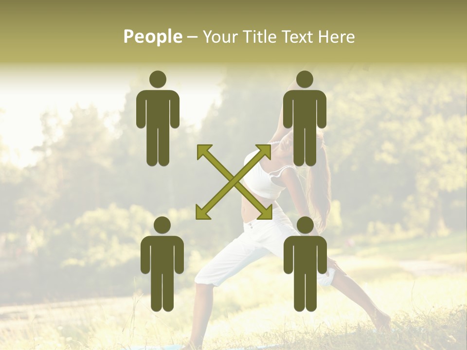 Girl Happiness Trees PowerPoint Template