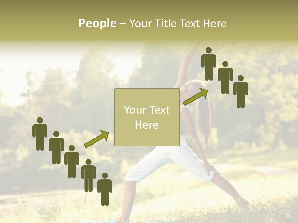 Girl Happiness Trees PowerPoint Template