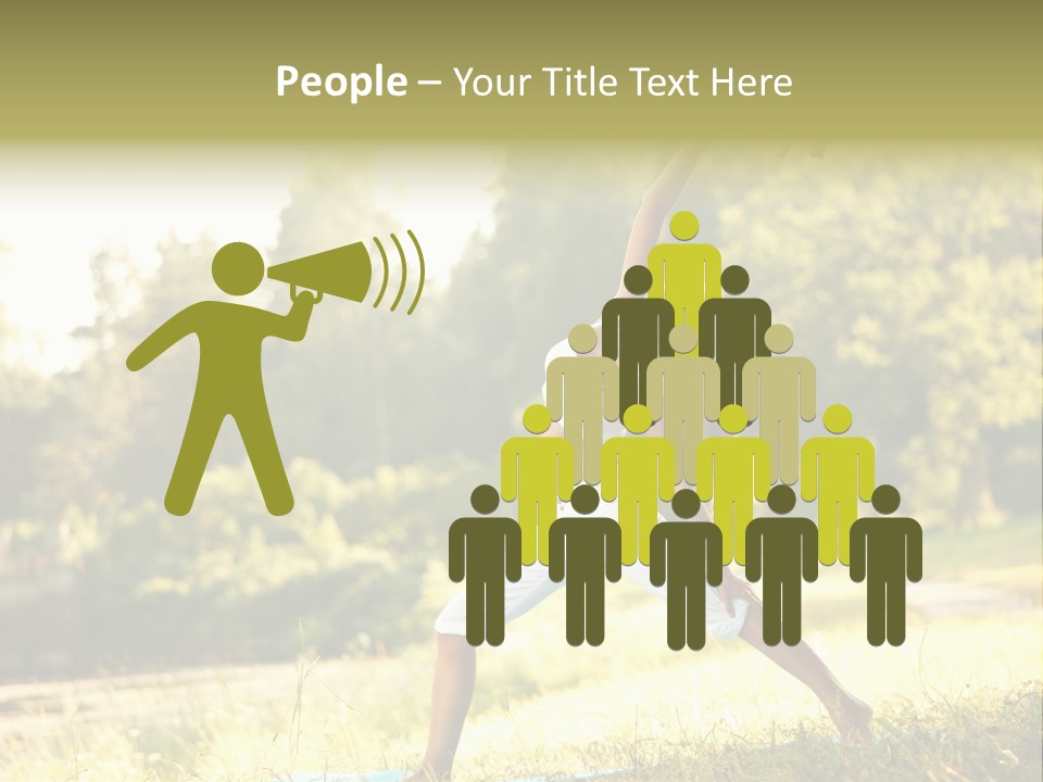 Girl Happiness Trees PowerPoint Template