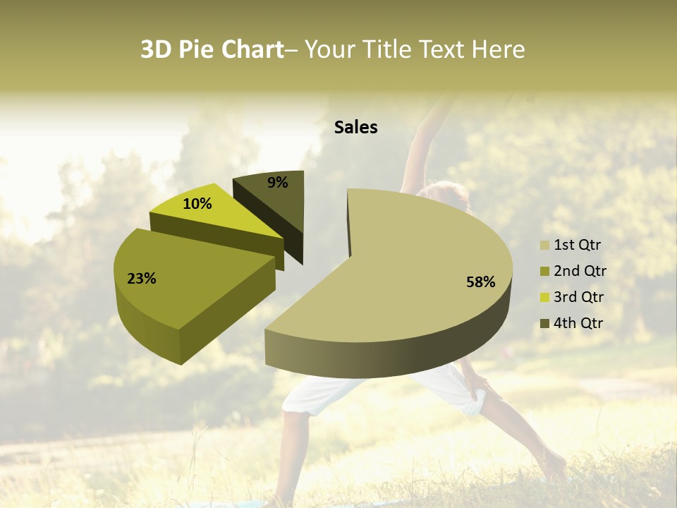 Girl Happiness Trees PowerPoint Template