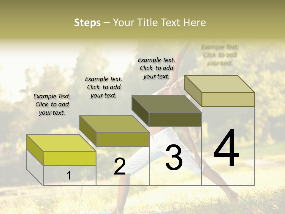 Girl Happiness Trees PowerPoint Template