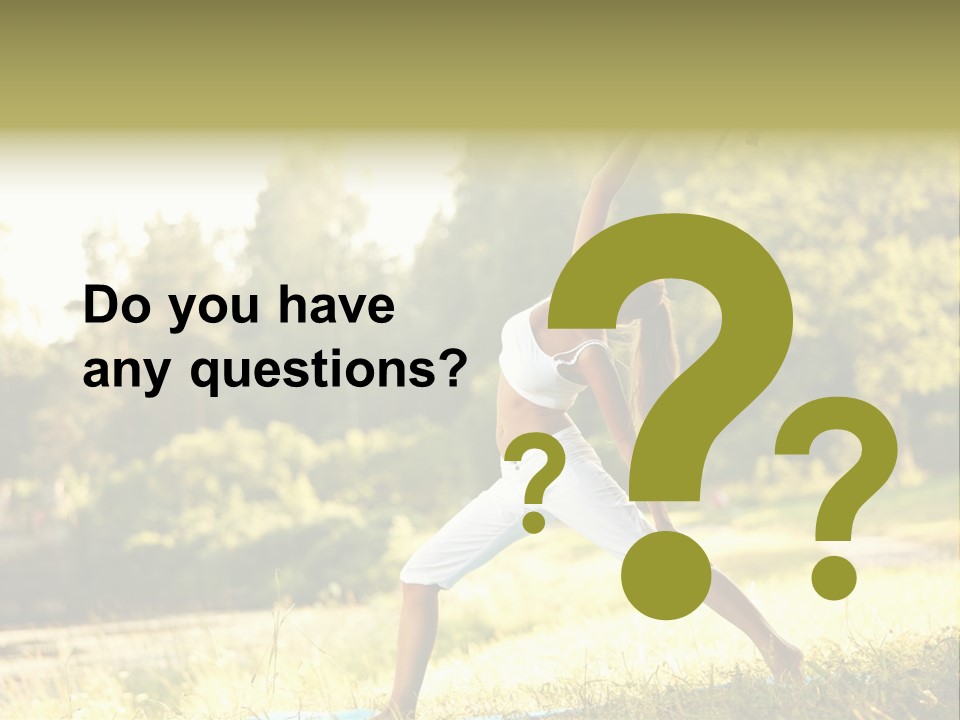 Girl Happiness Trees PowerPoint Template