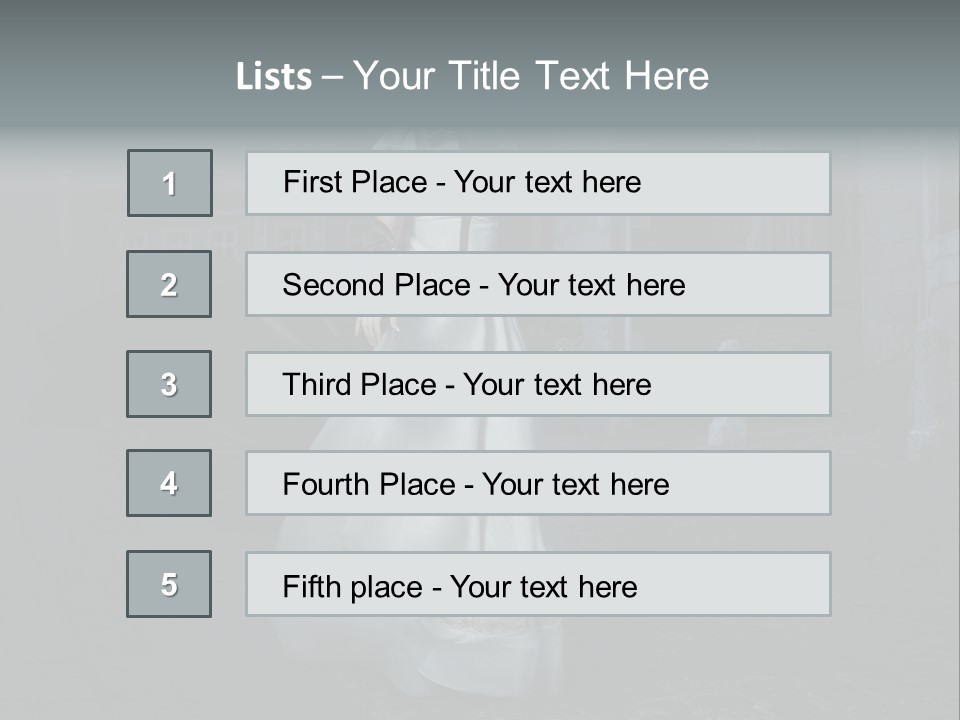 Twilight Lady Nightlife PowerPoint Template