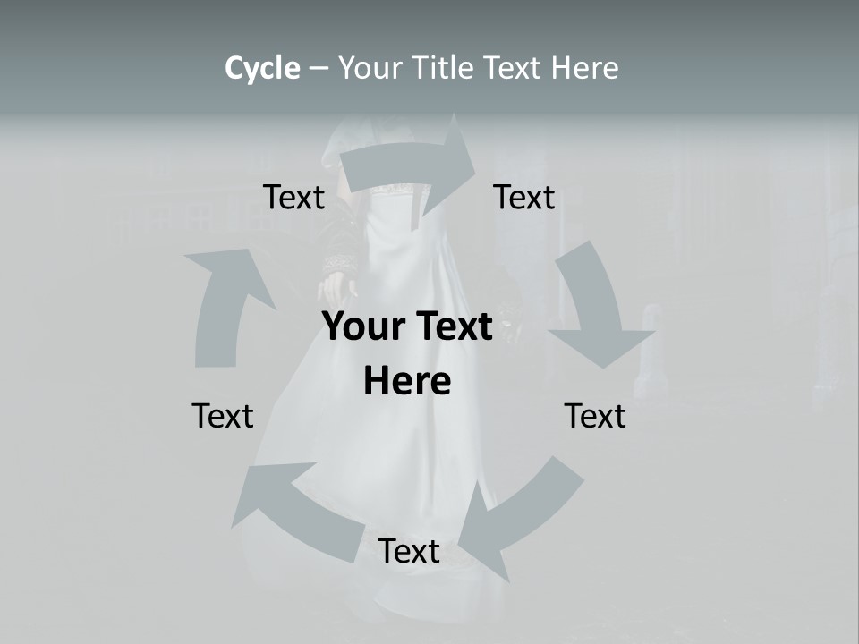 Twilight Lady Nightlife PowerPoint Template