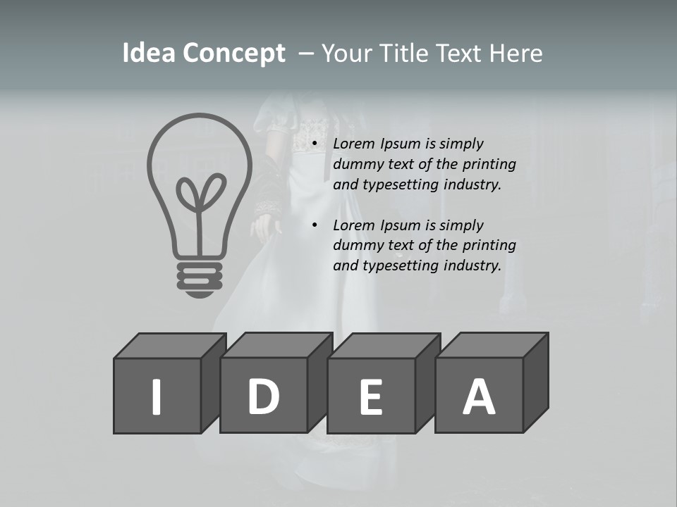 Twilight Lady Nightlife PowerPoint Template