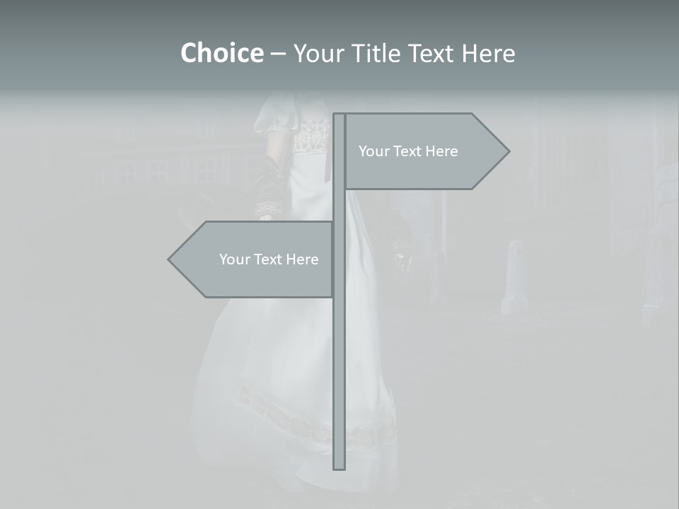 Twilight Lady Nightlife PowerPoint Template
