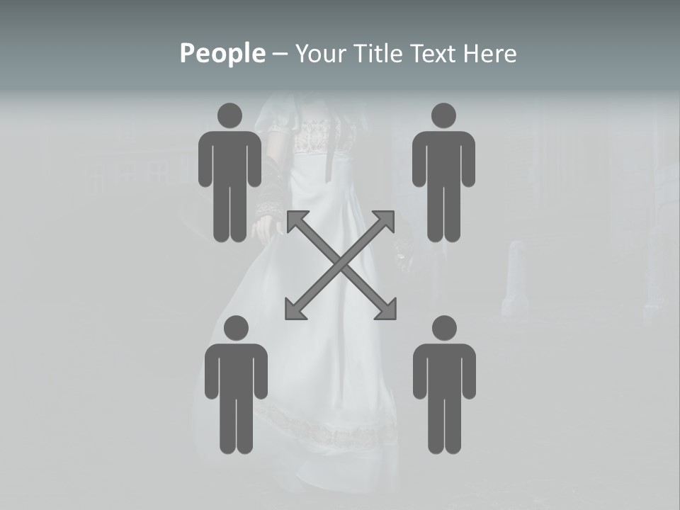 Twilight Lady Nightlife PowerPoint Template