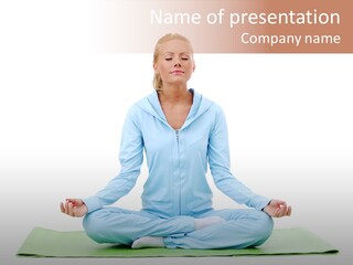 Relax Posing Leisure PowerPoint Template