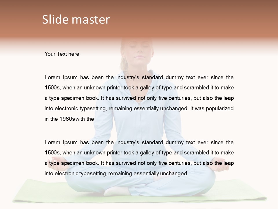 Relax Posing Leisure PowerPoint Template