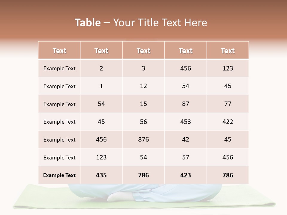 Relax Posing Leisure PowerPoint Template