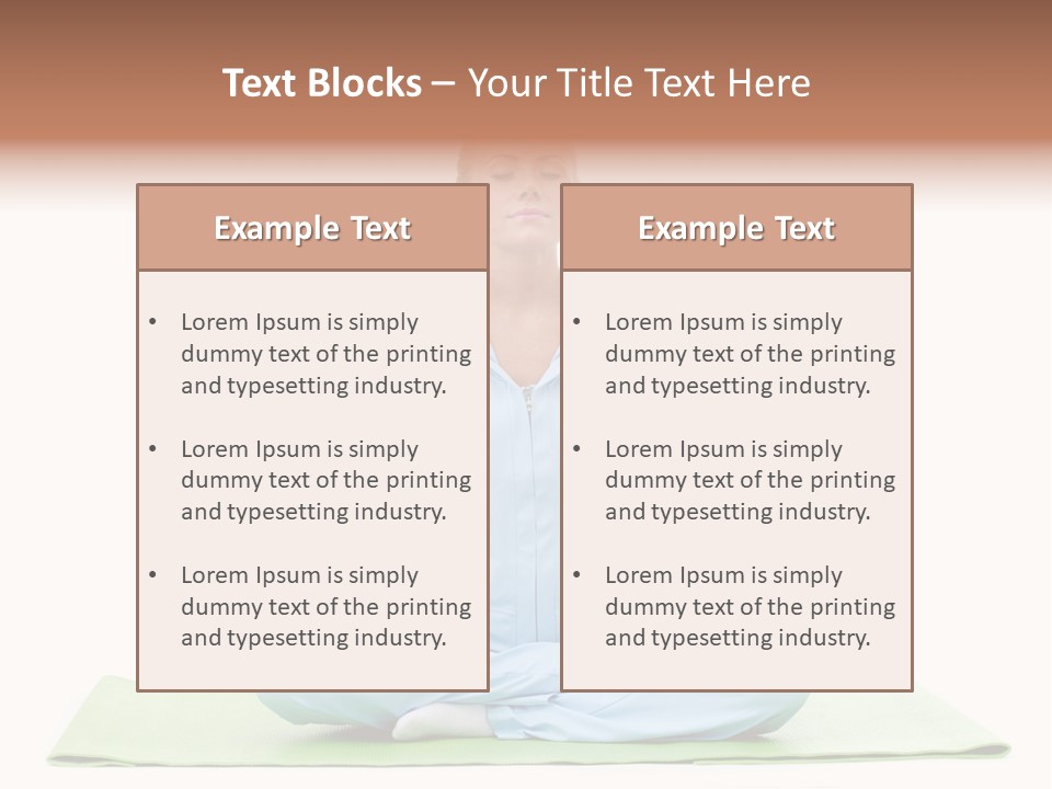 Relax Posing Leisure PowerPoint Template