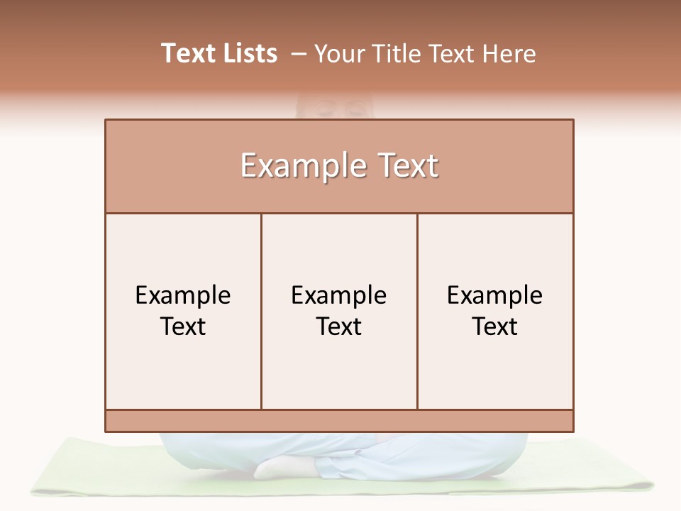 Relax Posing Leisure PowerPoint Template