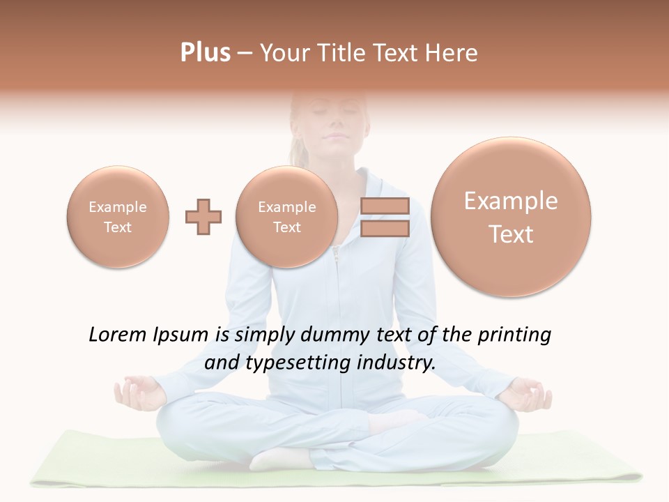 Relax Posing Leisure PowerPoint Template