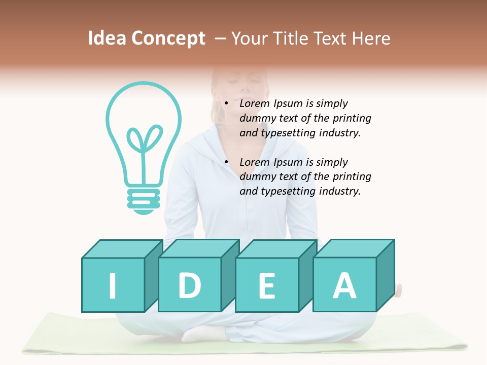 Relax Posing Leisure PowerPoint Template