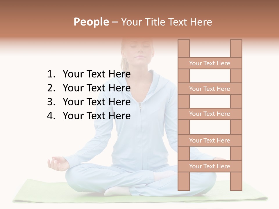 Relax Posing Leisure PowerPoint Template