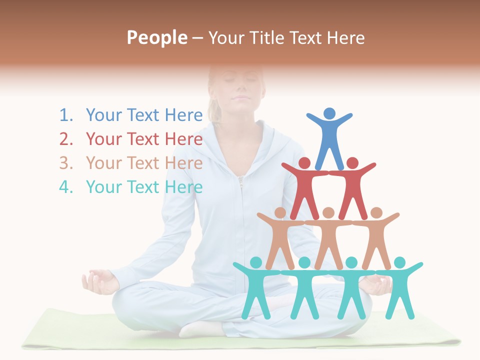 Relax Posing Leisure PowerPoint Template