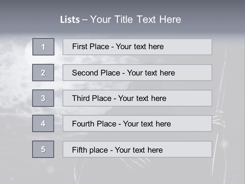 Writing Teamwork Chair PowerPoint Template