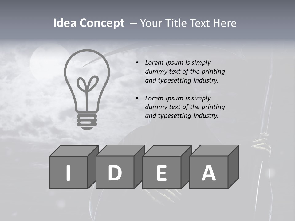 Writing Teamwork Chair PowerPoint Template