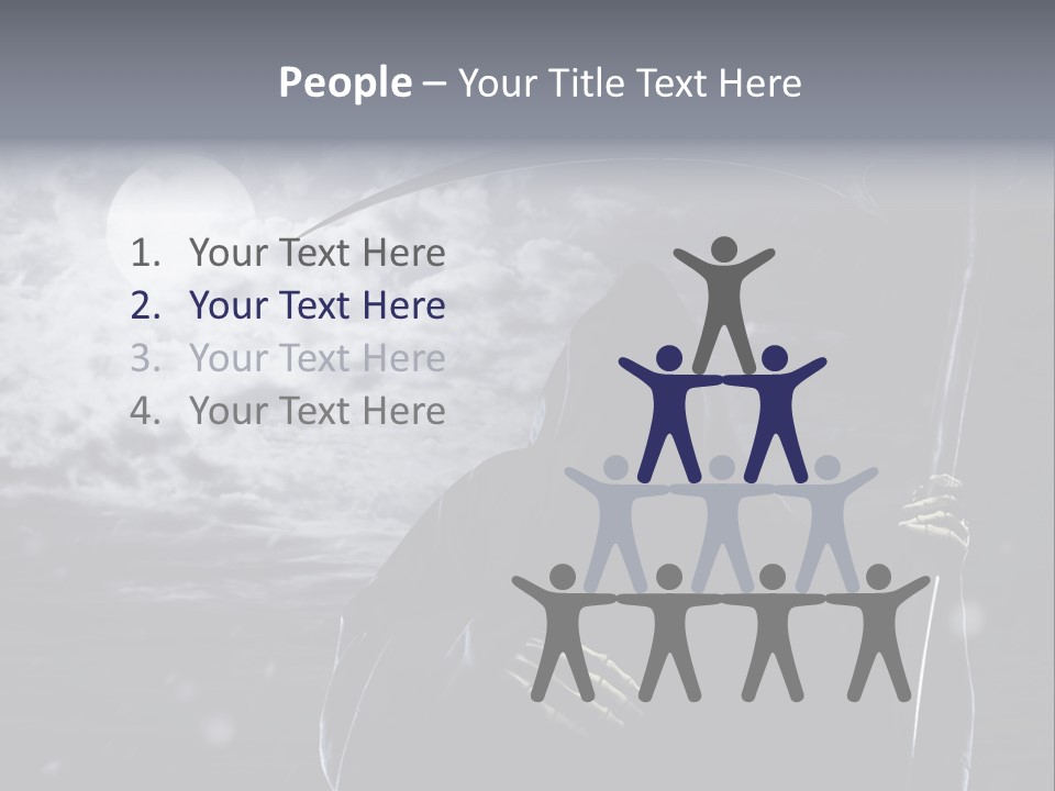 Writing Teamwork Chair PowerPoint Template