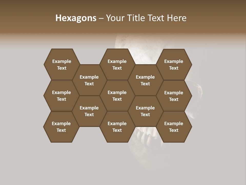 Evil Fear Skeleton PowerPoint Template