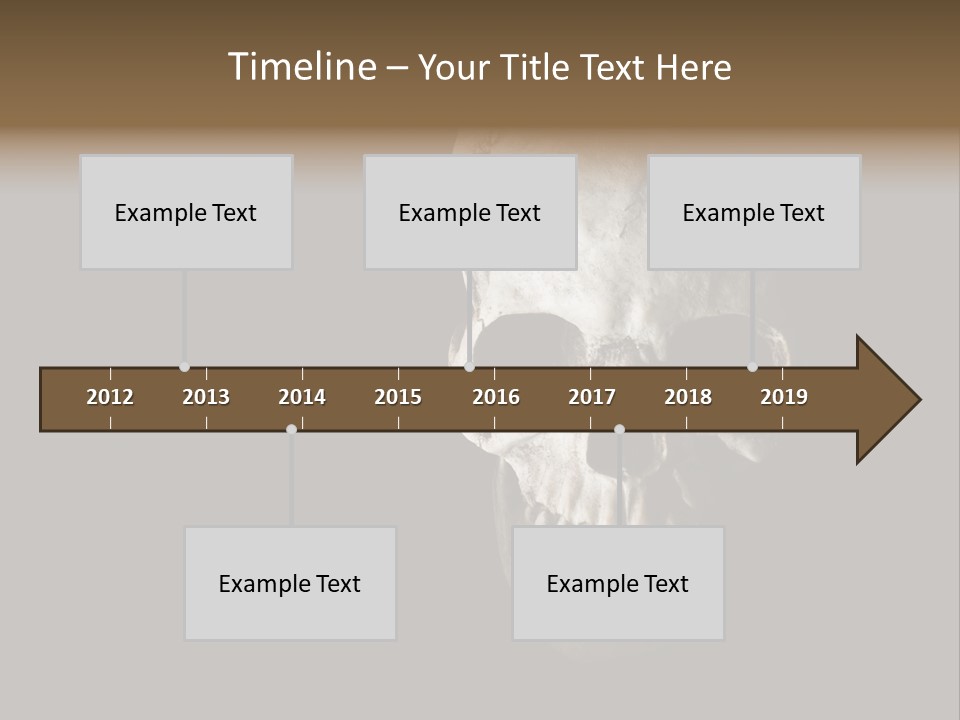 Evil Fear Skeleton PowerPoint Template