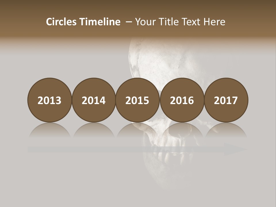 Evil Fear Skeleton PowerPoint Template