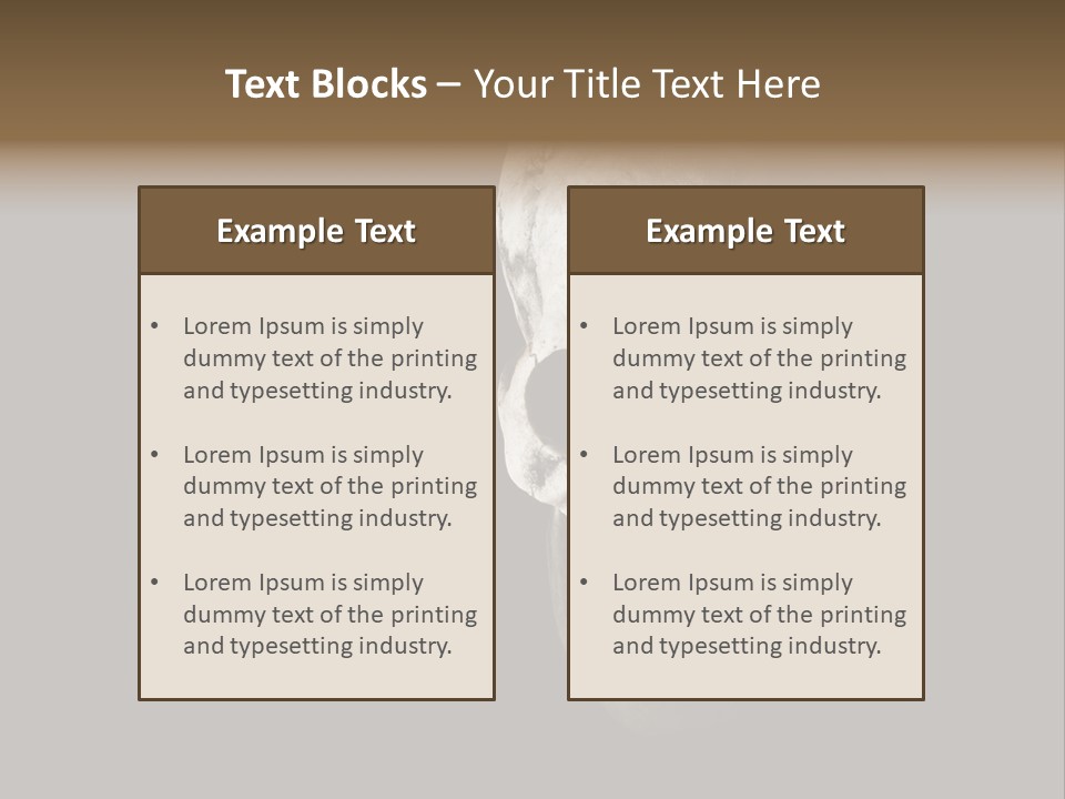 Evil Fear Skeleton PowerPoint Template