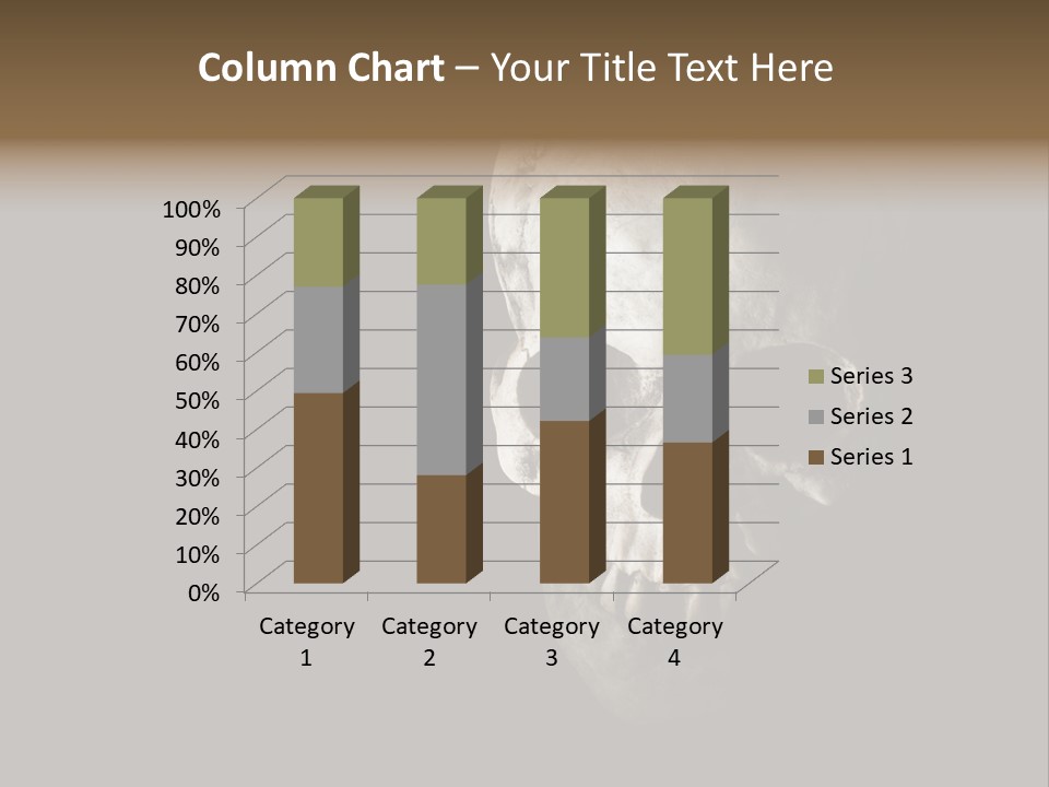 Evil Fear Skeleton PowerPoint Template